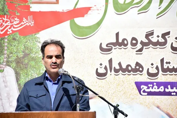 کاشت ۳۲ هزار نهال به یاد ۸ هزار شهید استان همدان در نیروگاه شهید مفتح