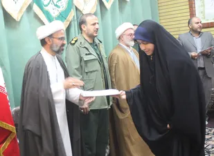 تجلیل از برگزیدگان جشنواره اسوه بسیج شاهرود+ تصاویر