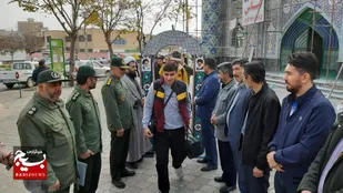 اعزام دانش آموزان بسیجی به مناطق عملیاتی جنوب کشور از خوی