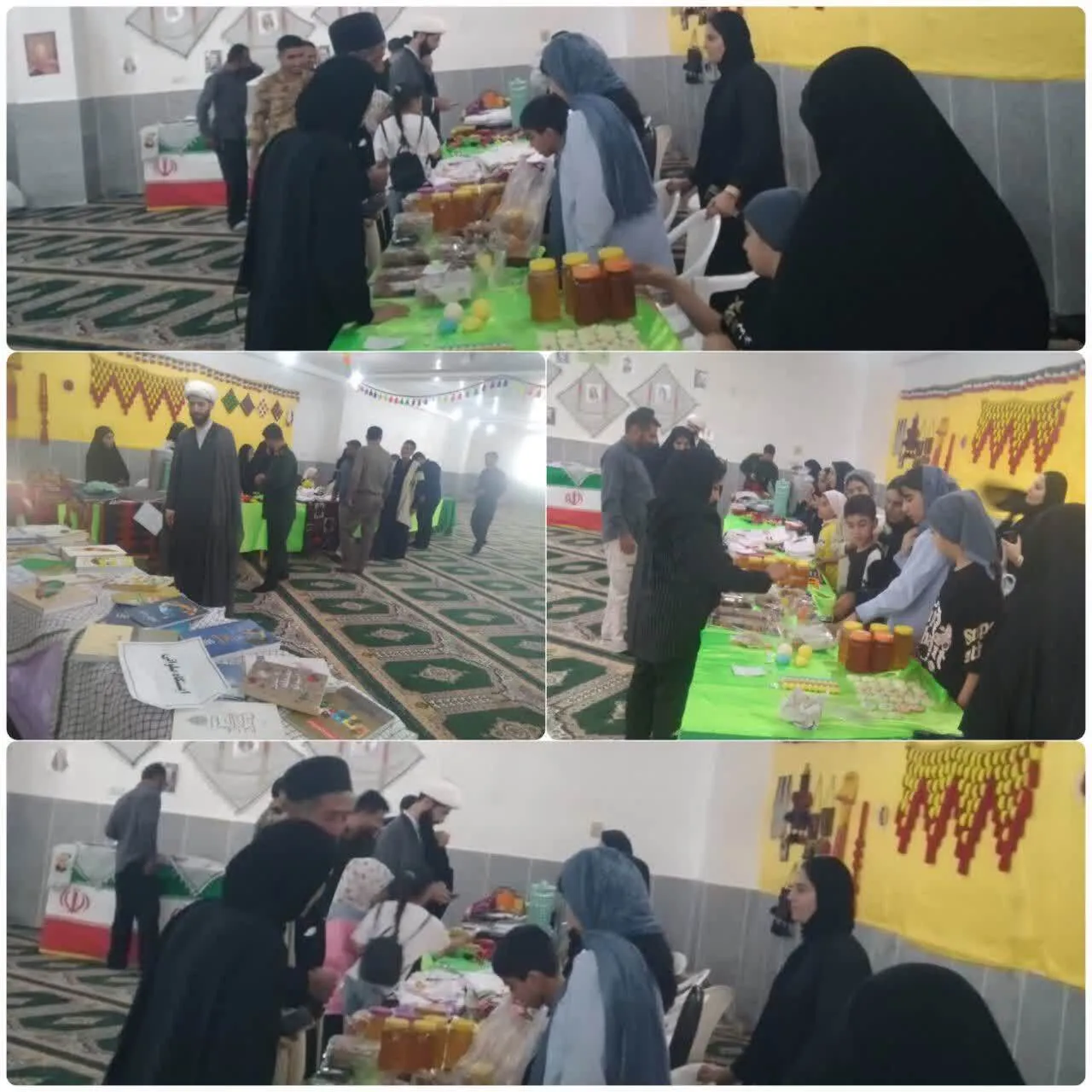 نمایشگاه صنایع دستی به مناسبت هفته دفاع مقدس در مصلی شهرستان اندیکا برگزار شد