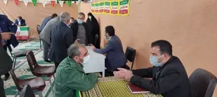 برپایی میز خدمت در شهر فرادنبه