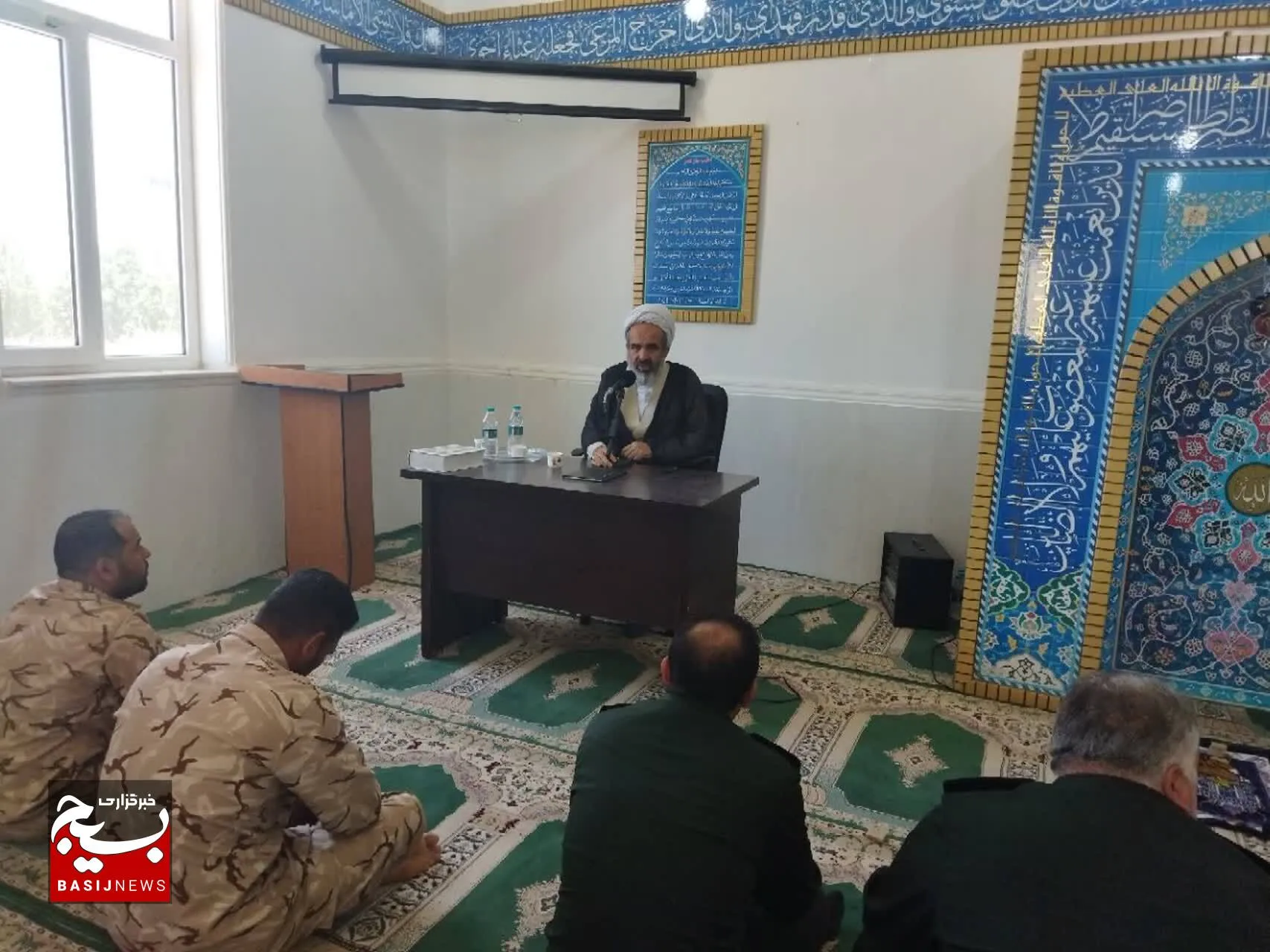 برگزاری مراسم بزرگداشت  سالگردشهادت علامه شهید  مطهری وهفته عقیدتی سیاسی درمعاونت آمادو و پشتیبانی  سپاه ولی عصر (عج) خوزستان