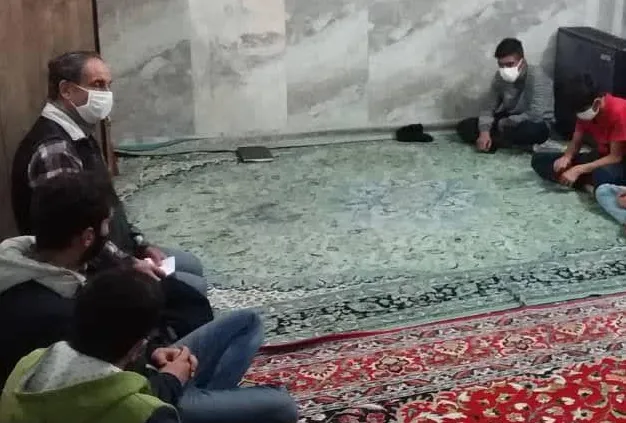 جلسه حلقه صالحین در پایگاه بسیج شهید چمران
