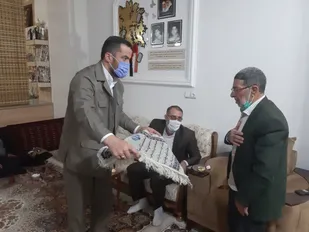 دیدار مداحان بسیجی شاهرود با پدران آسمانی+ تصاویر