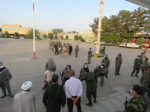 بازدید حجت الاسلام پوربابایی از طرح آموزش مقدماتی بنیان مرصوص ناحیه مرکزی یزد