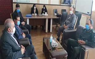 دیدار  فرمانده سپاه ناحیه ری با مدیر اداره آموزش و پرورش این منطقه