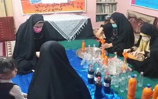 جهاد بانوان بسیجی در هیاهوی کرونا