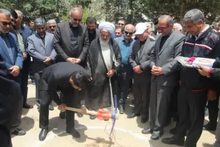 کلنگ&zwnj;زنی حسینیه شهدای ورزشکار در زنجان