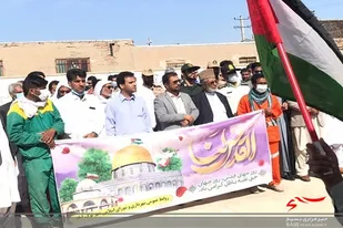 برگزاری راهپیمایی روز قدس در شهرستان تفتان