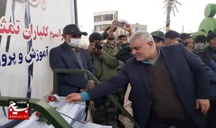 گلباران تمثال امامین انقلاب در تربت جام