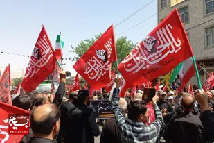 مراسم جاماندگان اربعین حسینی در نهاوند برگزار شد