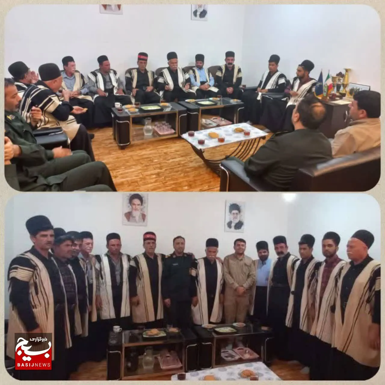 دیدار فرمانده سپاه لالی با سران عشایر بختیاری