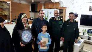 دیدار سردار بزم شاهی با خانواده شهید محمد پازوکی طرودی