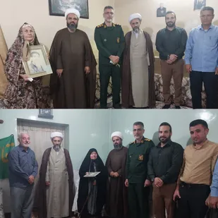 دیدار مسئولان امیدیه با خانه&zwnj;هایی که هنوز عطر شهدا را دارند