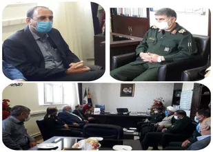 دیدار مهندس علیزاده منتخب مجلس شورای اسلامی با سردار شاکرمی ، فرمانده سپاه امیرالمومنین(ع)استان ایلام