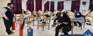 آموزش اطفاء حریق ویژه کارکنان آسایشگاه خیریه کهریزک