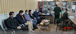 دیدار مسئولین اجرایی با فرمانده ناحیه مقاومت بسیج شهرستان فراهان