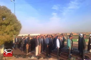 اقامه نماز باران در شهرستان فامنین
