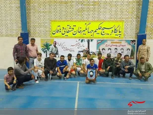 مسابقه فوتسال دوستانه بسیجیان  ایل بزرگ قشقایی درشهرستان دهاقان