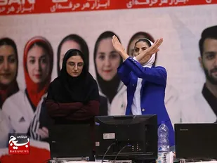 حضور اساتید پرافتخار، داوران بسیجی ایلامی شکوفه ملکی و حدیث زرگوش&zwnj;نیا در لیگ برتر تکواندو جوانان و بزرگسالان زنان کشور