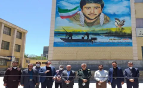 رونمایی از تمثال شهید «جباریان» در همدان