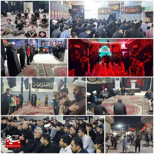 برگزاری مراسمات عزاداری دهه اول محرم در شهرستان لالی
