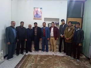 دیدار دانشجویان بسیجی با خانواده شهید مدافع حرم علیرضا جیلان
