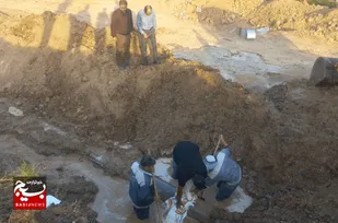 وقوع شکستگی خط انتقال آب شرب شهر اولتان و روستاهای  پارس&zwnj;آباد توسط پیمانکار راه