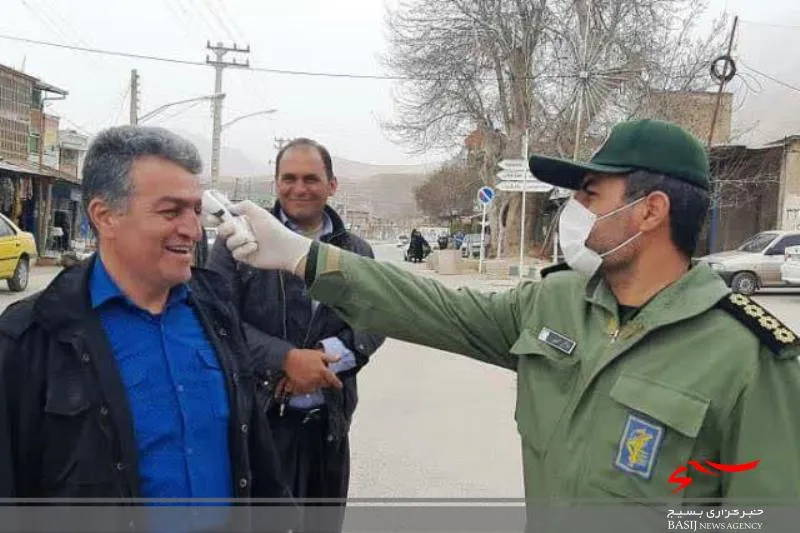 پايش و تست غربالگري کرونا ويروس در ورودي شهر دشتک