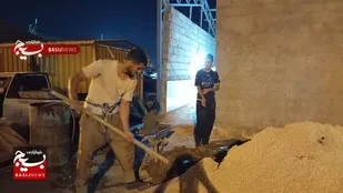 ساخت موکب اربعین دلوار در مرز شلمچه