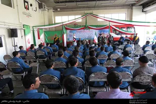 دیدار خادمین حرم رضوی با آتش&zwnj;نشانان همدان