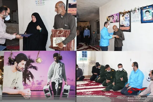 تجلیل جانشین بسیج سازندگی کشور از خانواده دانشجوی جهادگر مرحوم عباس دبیقی
