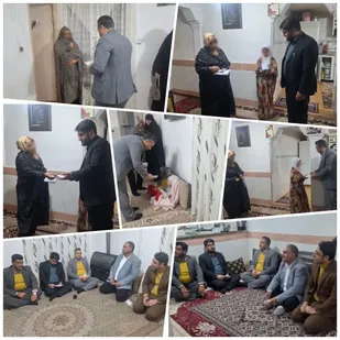 دیدار مسئول کانون بسیج حقوق دانان قائنات با خانواده زندانیان