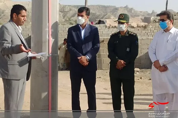 افتتاح طرح برق رسانی به محله مراد آباد چابهار