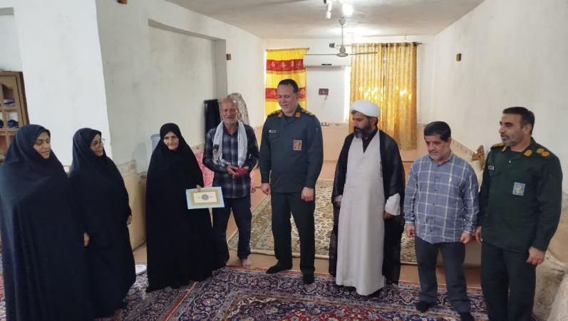 دیدار  نصرالله غلامپور رزمنده هشت سال دفاع مقدس در دلوار