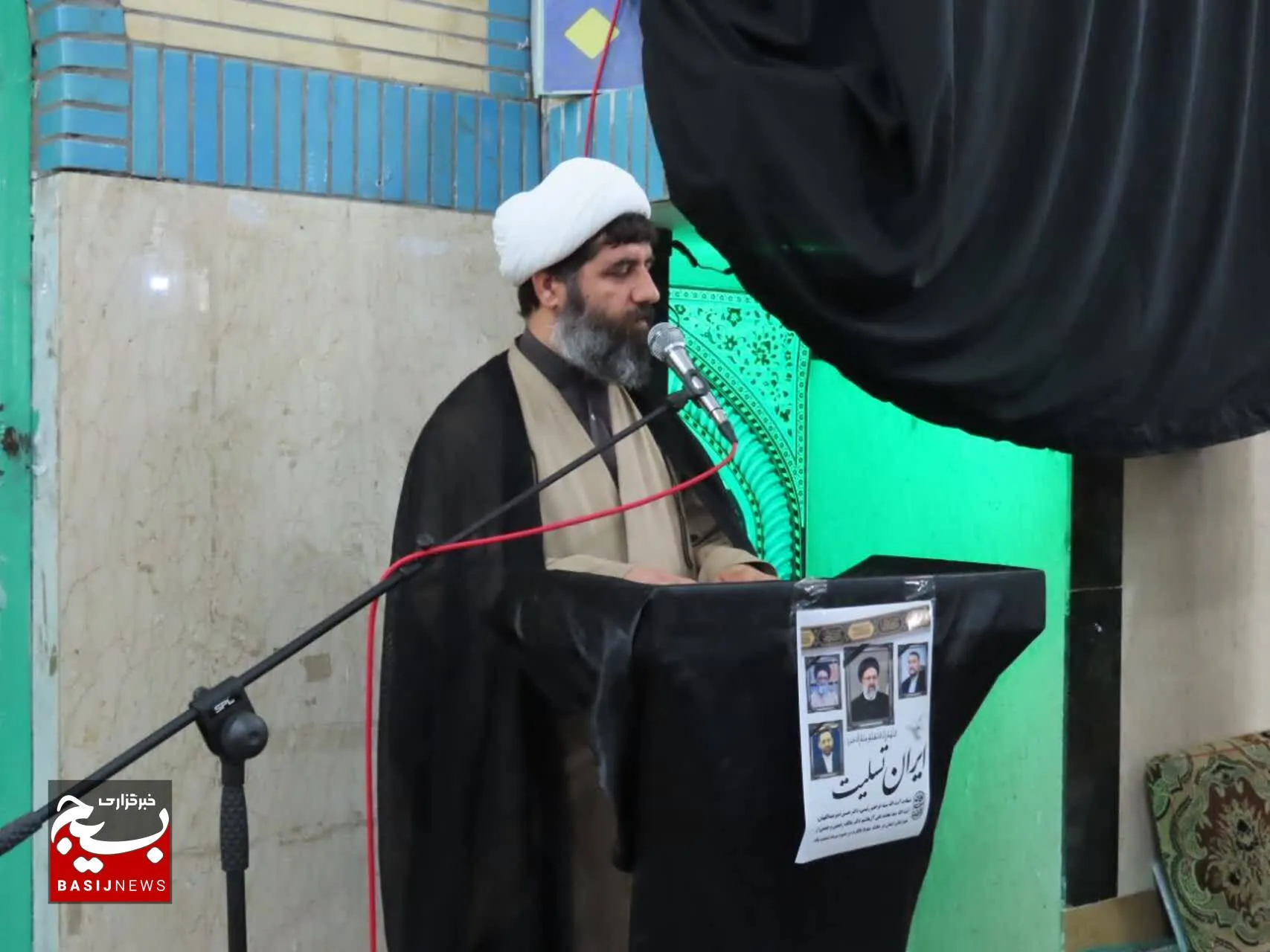 مراسم بزرگداشت شهادت آیت الله رئیسی و هیئت همراه در شهرستان باغملک برگزار شد
