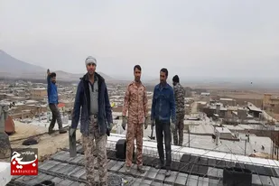 کمک&zwnj;رسانی گروه جهادی شهید قهاری گردان ۱۶۴ امام حسین(ع) اسدآباد در روستای چنار سفلی