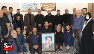 دیدار جهادگران با خانواده تنها شهید خوزستانی جبهه مقاومت اسلامی فلسطین (شهید راه قدس)