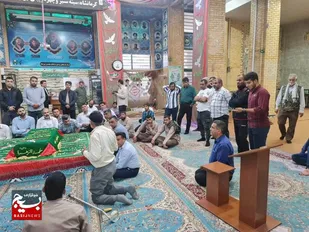 اردوی راهیان نور بسیجیان اهوازی در یادمان های مناطق عملیاتی کرمانشاه