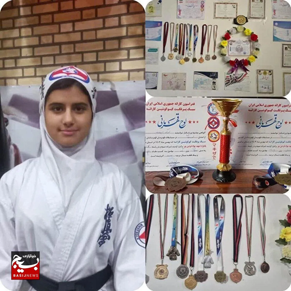 سوگند پولادوند دختر ششم‌ابتدایی که کاراته را به اوج رساند