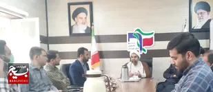 نشست مسئول دفتر نمایندگی ولی فقیه بسیج دانشجویی کشور با کارکنان بسیج دانشجویی خوزستان