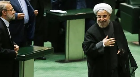 فیلم/ وقتی لاریجانی و روحانی به دنبال وزیر می گردند