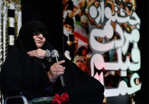 تسلیت مسول بسیج جامعه زنان کشوردر پی درگذشت فاطمه فلکیان، معروف به «ننه عصمت»