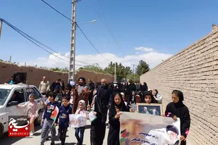 حضور مردم روستای حسن آباد دامغان در راهپیمایی روز قدس