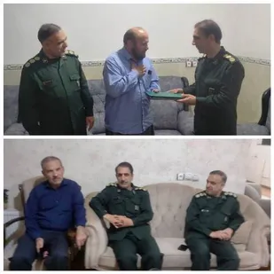 دیدار فرمانده سپاه ناحیه دهلران با آزادگان دوران دفاع مقدس در دهلران