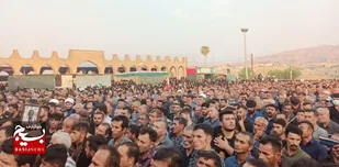 پیکر پاک شهید امنیت،  سعید پویان در باغملک تشییع و خاکسپاری شد