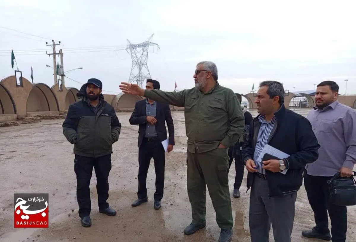 بازدید میدانی مسئول سازمان بسیج کارگران و کارخانجات خوزستان از محل برگزاری “رویداد ملی” بسیج کارگران و کارخانجات