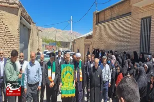 روستای افتر به عطر حرم عطرآگین شد