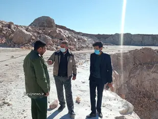 مسئول قرارگاه تولید سپاه ناحیه سمنان از معدن سیف سمنان سرکشی کرد