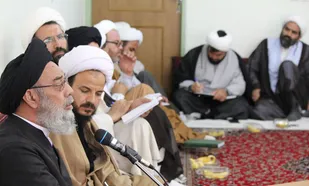 دیدار مربیان حلقه های صالحین با آیت الله طباطبایی نژاد